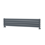 Riace Dark Grey Anthracite Flat Designer Radiator 280x1400mm Double Panel 2235 BTU