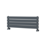 Riace Dark Grey Anthracite Flat Designer Radiator 280x800mm Double Panel 1352 BTU