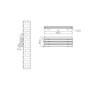 Riace Dark Grey Anthracite Flat Designer Radiator 280x800mm Double Panel 1352 BTU
