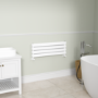 Riace White Flat Designer Radiator 280x800mm Double Panel 1352 BTU