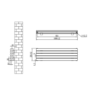 Sorrento Midnight Black Oval Designer Radiator 295x1000mm Double Panel 1846 BTU
