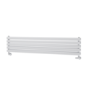 Sorrento White Oval Designer Radiator 295x1400mm Double Panel 2509 BTU