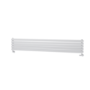 Sorrento White Oval Designer Radiator 295x1800mm Double Panel 3171 BTU