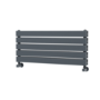Riace Dark Grey Anthracite Flat Designer Radiator 350x800mm Double Panel 1693 BTU