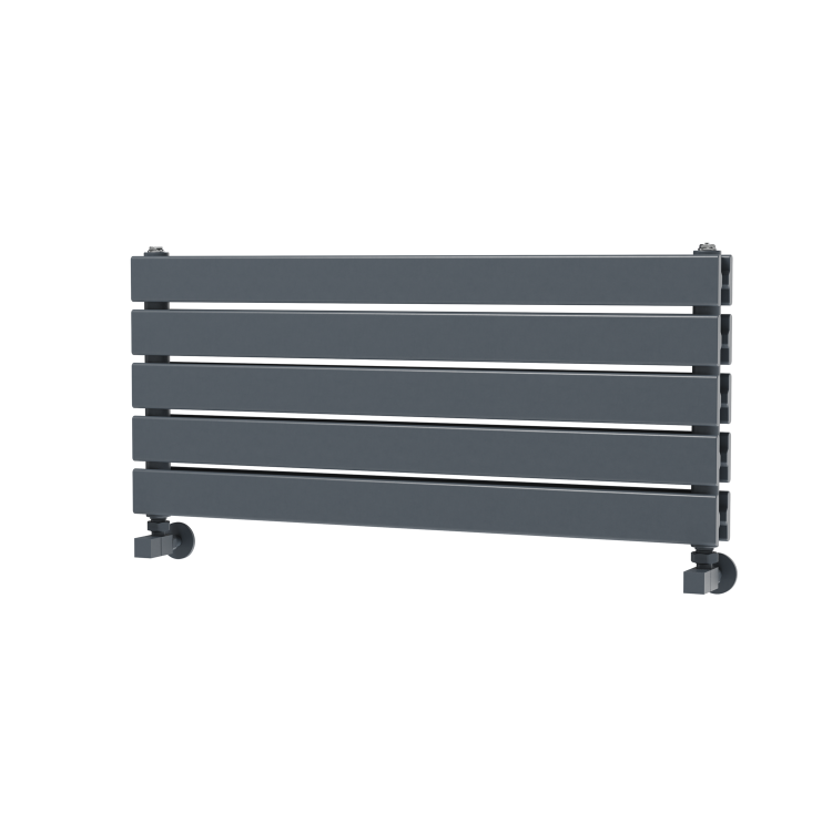 Riace Dark Grey Anthracite Flat Designer Radiator 350x800mm Double Panel 1693 BTU
