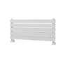 Riace White Flat Designer Radiator 350x800mm Double Panel 1693 BTU
