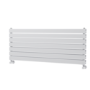 Riace White Flat Designer Radiator 490x1200mm Double Panel 3410 BTU