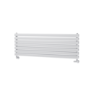 Sorrento White Oval Designer Radiator 413x1200mm Double Panel 3048 BTU