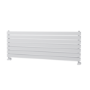 Riace White Flat Designer Radiator 490x1400mm Double Panel 3908 BTU