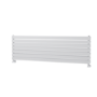 Riace White Flat Designer Radiator 490x1600mm Double Panel 4392 BTU