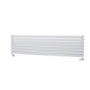 Sorrento White Oval Designer Radiator 413x1600mm Double Panel 3973 BTU