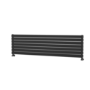 Riace Midnight Black Flat Designer Radiator 490x1800mm Double Panel 4863 BTU