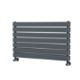 Riace Dark Grey Anthracite Flat Designer Radiator 490x800mm Double Panel 2369 BTU