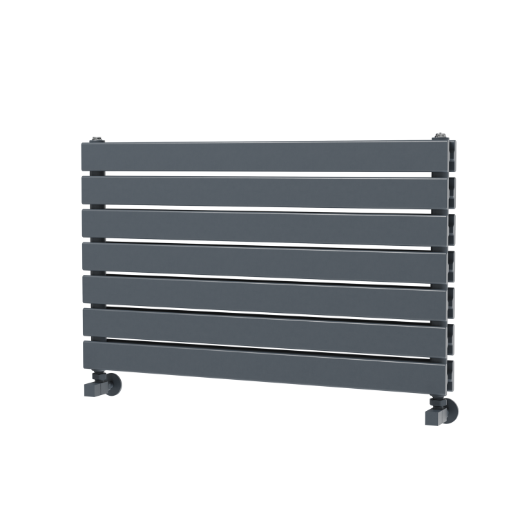 Riace Dark Grey Anthracite Flat Designer Radiator 490x800mm Double Panel 2369 BTU