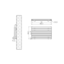 Riace Dark Grey Anthracite Flat Designer Radiator 490x800mm Double Panel 2369 BTU