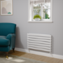 Riace White Flat Designer Radiator 490x800mm Double Panel 2369 BTU