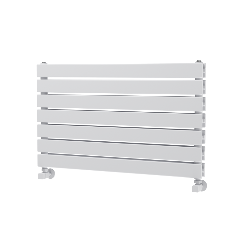 Riace White Flat Designer Radiator 490x800mm Double Panel 2369 BTU