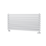 Sorrento White Oval Designer Radiator 472x1000mm Double Panel 2952 BTU