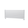 Sorrento White Oval Designer Radiator 472x1200mm Double Panel 3485 BTU
