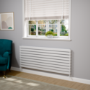 Riace White Flat Designer Radiator 630x1600mm Double Panel 5648 BTU