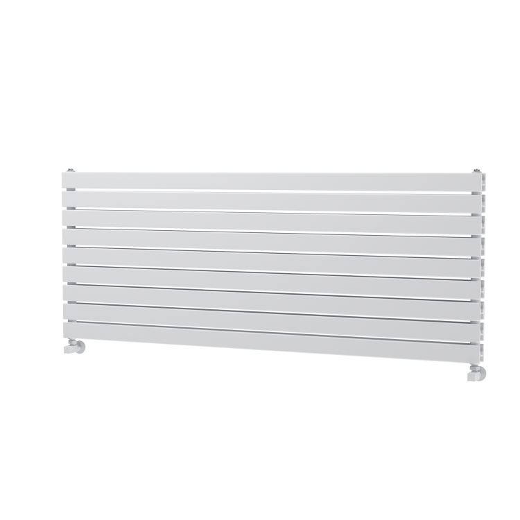 Riace White Flat Designer Radiator 630x1600mm Double Panel 5648 BTU