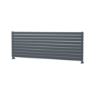 Riace Dark Grey Anthracite Flat Designer Radiator 630x1800mm Double Panel 6256 BTU