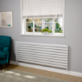 Riace White Flat Designer Radiator 630x1800mm Double Panel 6256 BTU