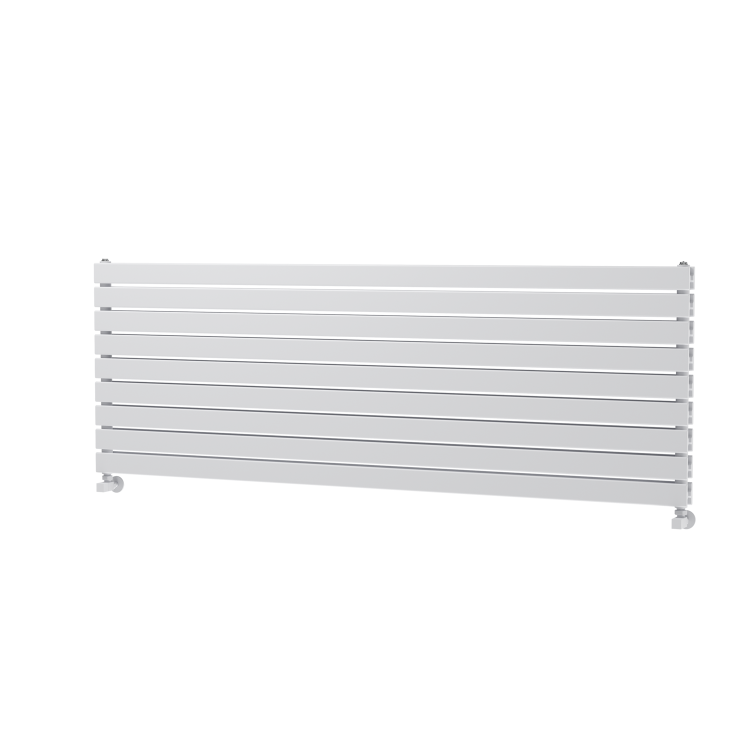 Riace White Flat Designer Radiator 630x1800mm Double Panel 6256 BTU