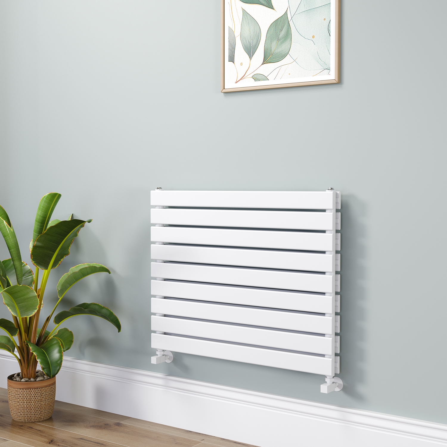 Flat Designer Radiator 630x800mm Double Panel 3044 BTU
