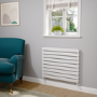 Riace White Flat Designer Radiator 630x800mm Double Panel 3044 BTU