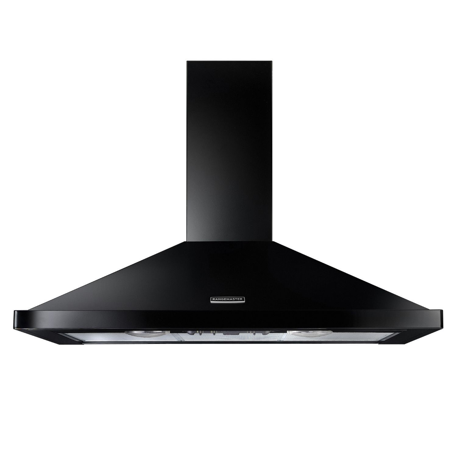 Rangemaster 100Cm Chimney Cooker Hood  & Chrome RHDC100BLC