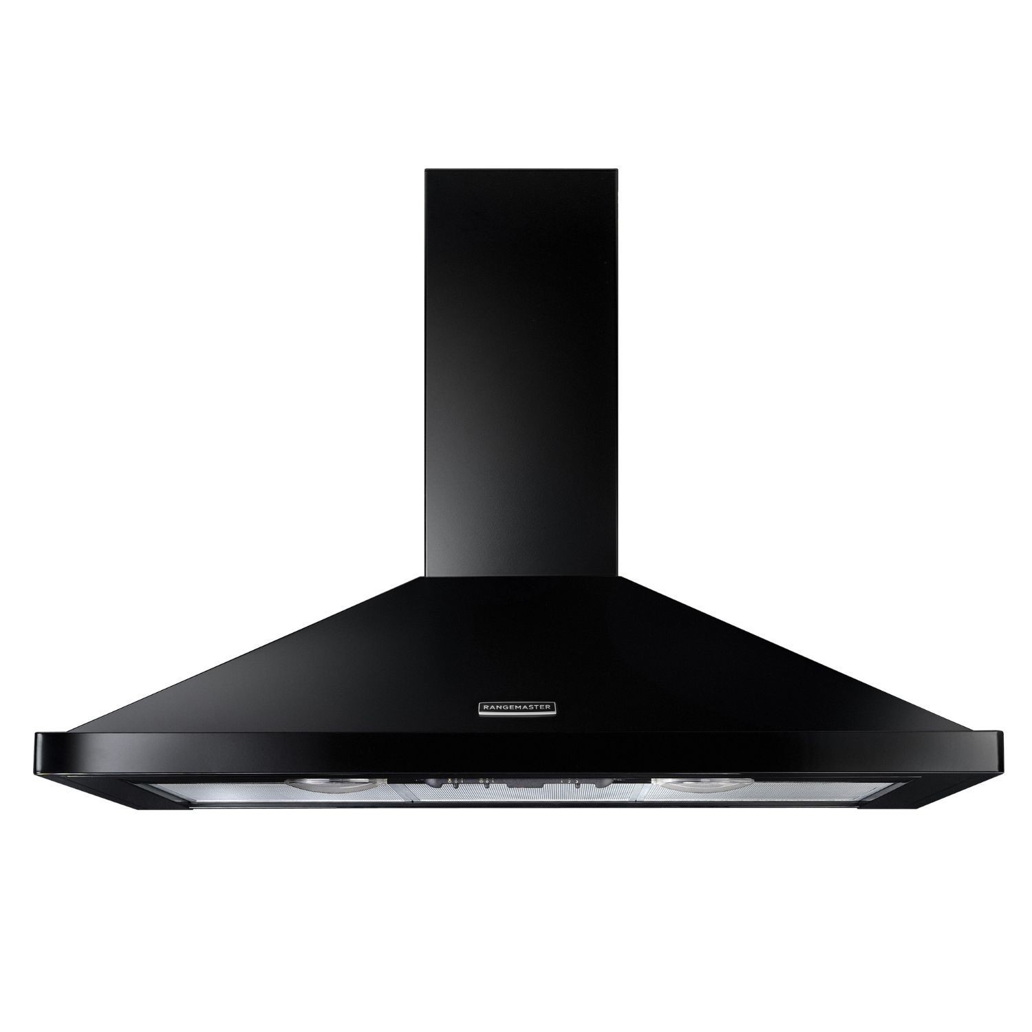 Rangemaster 110Cm Chimney Cooker Hood  & Chrome RHDC110BLC