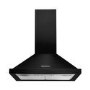 Rangemaster 60cm Chimney Cooker Hood - Black & Chrome