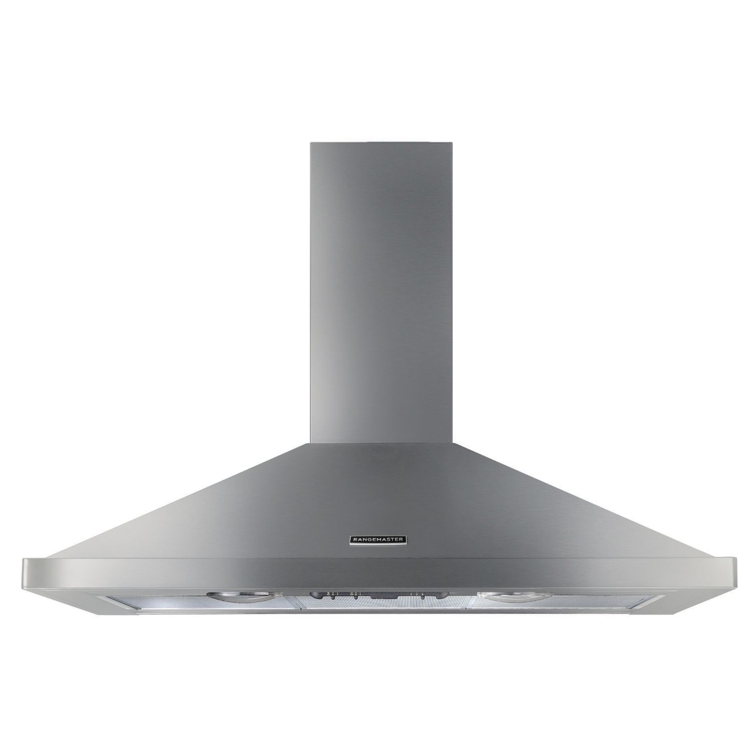 Rangemaster 90Cm Chimney Cooker Hood  & Chrome RHDC90SSC