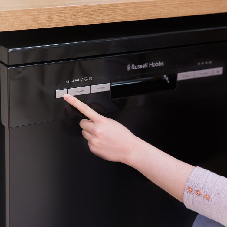 Russell Hobbs 12 Place Freestanding Dishwasher - Black