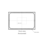 Rectangular Black Heated Bathroom Mirror with Lights 1200 x 800mm - Rhea