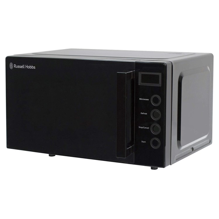 Russell Hobbs RHEM1901B 19L 700W Freestanding Compact Flatbed Digital Microwave in Black