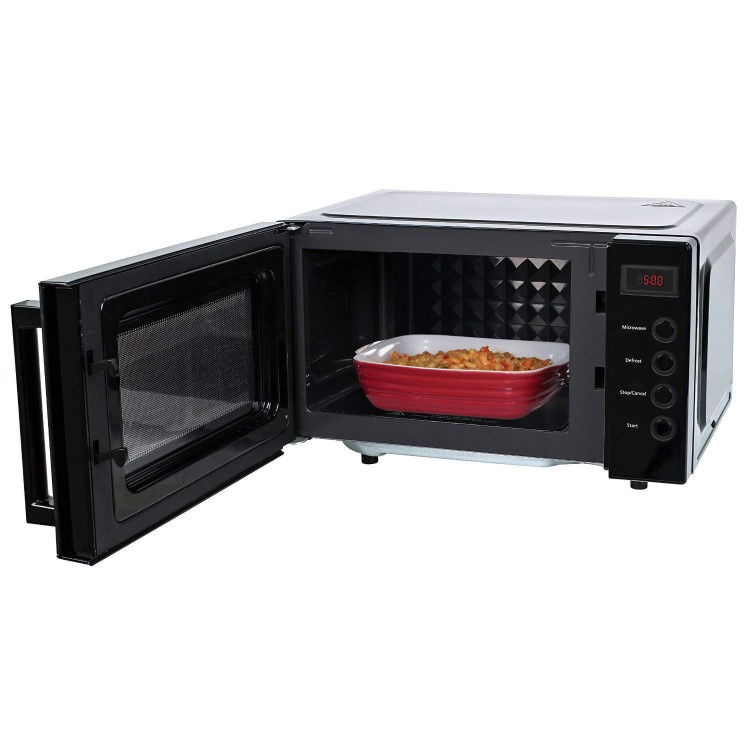Russell Hobbs RHEM1901B 19L 700W Freestanding Compact Flatbed Digital Microwave in Black