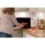 Russell Hobbs RHEM1901S 19L 700W Freestanding Compact Flatbed Digital Microwave in Silver