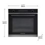 Refurbished Russell Hobbs RHEO7201DS 60cm Single Built In Electric Oven Black