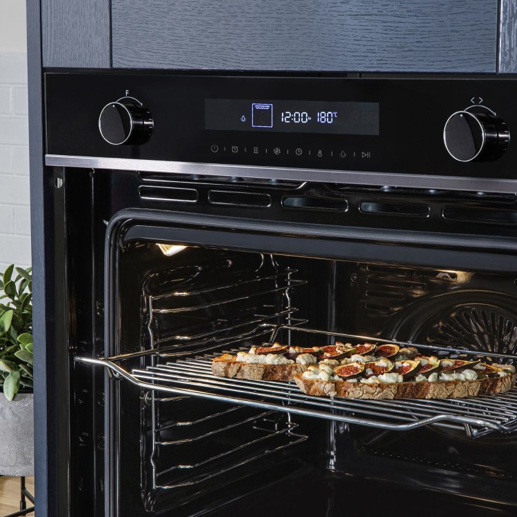 Refurbished Russell Hobbs RHEO7201DS 60cm Single Built In Electric Oven Black