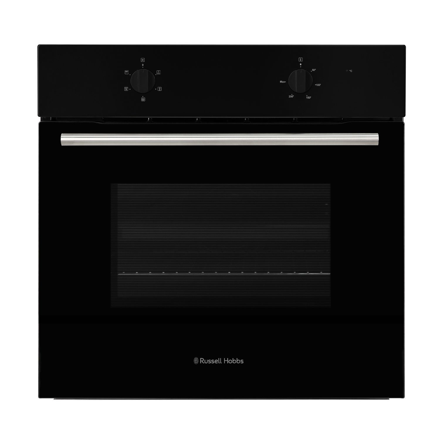 Russell Hobbs Black Rhfeo7004b Electric Fan Single Oven Size 59.5
