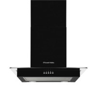 Russell Hobbs 60cm Flat Glass Chimney Cooker Hood - Black Russell Hobbs 60cm Flat Glass Chimney Cooker Hood - Black