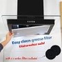 Russell Hobbs 60cm Flat Glass Chimney Cooker Hood - Black