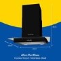 Russell Hobbs 60cm Flat Glass Chimney Cooker Hood - Black