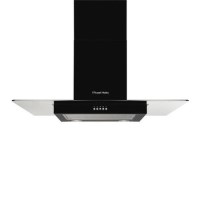 Russell Hobbs 90cm Flat Glass Chimney Cooker Hood - Black