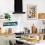 Russell Hobbs 90cm Flat Glass Chimney Cooker Hood - Black