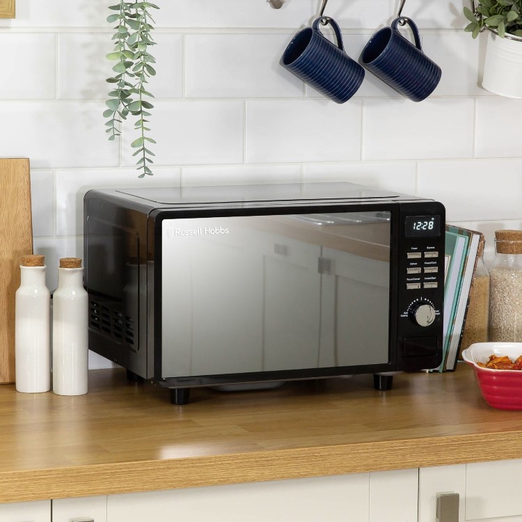 Russell Hobbs 19L Freestanding Flatbed Digital Microwave - Black