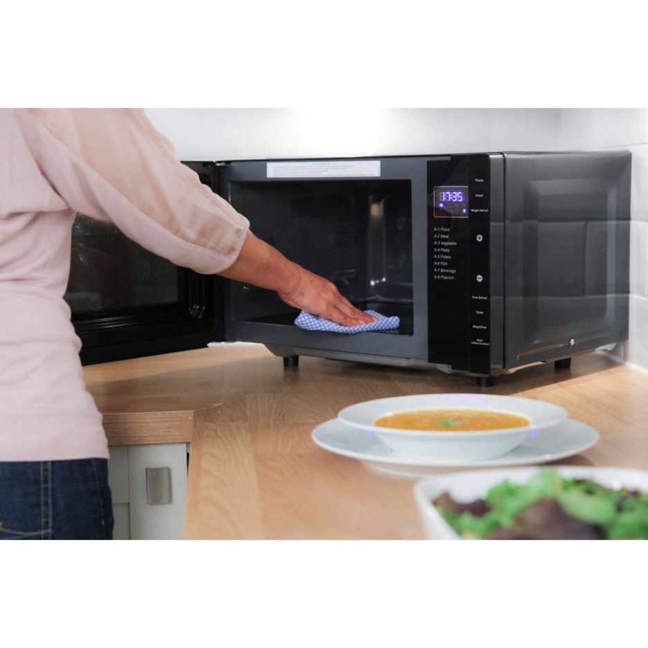Russell Hobbs RHFM2363B 23L Flatbed Digital Microwave Oven Black Appliances Direct Russell Hobbs RHFM2363B 23L Flatbed Digital Microwave Oven Black Appliances Direct