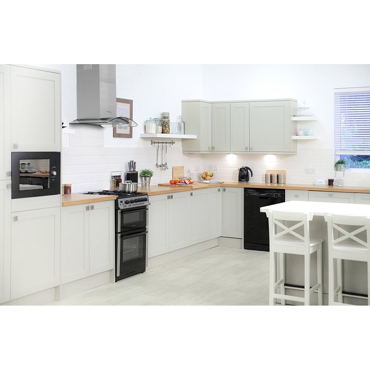 Russell Hobbs RHGCH601SS 60cm Wide Glass and Stainless Steel Chimney Cooker Hoods